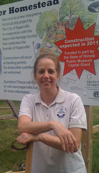 Kate Gingold at Naper Homestead groundbreaking